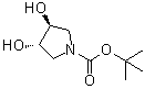 (3S,4S)-3,4-二羟基吡咯烷-1-羧酸叔丁酯分子结构 (CAS 90481-33-7)