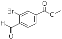 structure of CAS# 90484-53-0, Methyl 3-bromo-4-formylbenzoate