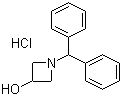 structure of CAS# 90604-02-7, 1-(Diphenylmethyl)-3-hydroxyazetidine hydrochloride
