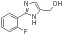 structure of CAS# 906477-25-6, 2-(2-Fluorophenyl)-1H-imidazole-5-methanol