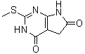 CAS # 90662-11-6, 5,7-Dihydro-2-(methylthio)-1H-pyrrolo[2,3-d]pyrimidine-4,6-dione