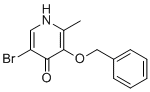 structure of CAS# 906657-86-1, 3-(Benzyloxy)-5-bromo-2-methyl-4-pyridinol