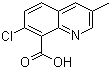 structure of CAS# 90717-03-6, 7-Chloro-3-methyl-8-quinolinecarboxylic acid