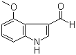 structure of CAS# 90734-97-7, 4-甲氧基吲哚-3-甲醛