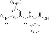 structure of CAS# 90761-62-9, (S)-(+)-N-(3,5-Dinitrobenzoyl)-alpha-phenylglycine