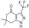 6,6-二甲基-3-(三氟甲基)-6,7-二氢-1H-吲唑-4(5H)-酮分子结构 (CAS 908111-34-2)