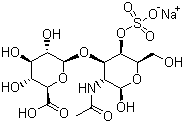 structure of CAS# 9082-07-9, Chondroitin sulfate sodium salt