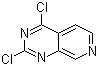structure of CAS# 908240-50-6, 2,4-Dichloropyrido[3,4-d]pyrimidine