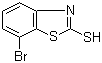7-溴苯并[d]噻唑-2-硫醇分子结构 (CAS 908355-83-9)