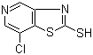 structure of CAS# 908355-84-0, 7-Chlorothiazolo[4,5-c]pyridine-2-thiol