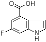 6-Fluoro-1H-indole-4-carboxylic acid molecular structure (CAS 908600-71-5)