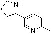 2-甲基-5-(2-吡咯烷基)吡啶分子结构 (CAS 90872-72-3)