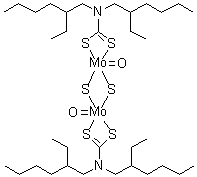 CAS 登录号：90901-24-9, 二[N,N-二(2-乙基己基)二硫代氨基甲酸基]二氧二-mu-硫化二钼
