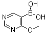 structure of CAS# 909187-37-7, (4-甲氧基嘧啶-5-基)硼酸