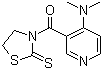 CAS # 909295-68-7, [4-(Dimethylamino)-3-pyridinyl](2-thioxo-3-thiazolidinyl)methanone, 3-[[4-(Dimethylamino)-3-pyridinyl]carbonyl]-2-thiazolidinethione