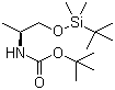 CAS 登录号：909297-88-7, (S)-1-(叔丁基二甲基硅氧基)丙-2-基氨基甲酸叔丁酯