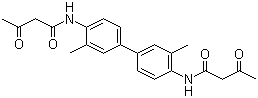 structure of CAS# 91-96-3, N,N'-(3,3'-Dimethyl-4,4'-biphenyldiyl)bis(3-oxobutanamide)
