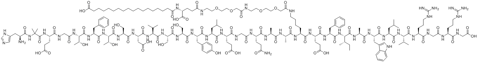 structure of CAS# 910463-68-2, 索马鲁肽