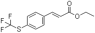 3-[4-(三氟甲硫基)苯基]-2-丙烯酸乙酯分子结构 (CAS 910654-43-2)