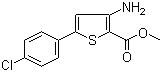 structure of CAS# 91076-93-6, Methyl 3-amino-5-(4-chlorophenyl)thiophene-2-carboxylate