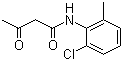 N-(2-氯-6-甲基苯基)-3-氧代丁酰胺分子结构 (CAS 91089-62-2)