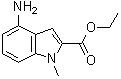 4-Amino-1-methyl-1H-indole-2-carboxylic acid ethyl ester molecular structure (CAS 91119-15-2)