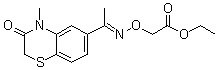 CAS # 91119-76-5, [[[1-(3,4-Dihydro-4-methyl-3-oxo-2H-1,4-benzothiazin-6-yl)ethylidene]amino]oxy]acetic acid ethyl ester