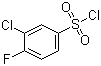 structure of CAS# 91170-93-3, 3-Chloro-4-fluorobenzenesulfonyl chloride