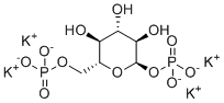 structure of CAS# 91183-87-8, Tetrapotassium 1,6-di-O-phosphonato-alpha-D-glucopyranose