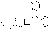 structure of CAS# 91189-18-3, tert-Butyl 1-benzhydryl-3-azetidinylcarbamate