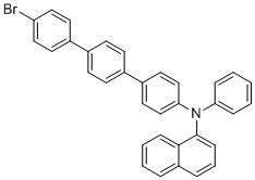 CAS 登录号：912637-92-4, N-(4''-溴-[1,1':4',1''-三联苯基]-4-基)-N-苯基萘-1-胺