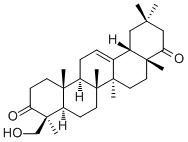 CAS 登录号：91269-84-0, Melilotigenin B, (4beta)-23-羟基齐墩果-12-烯-3,22-二酮