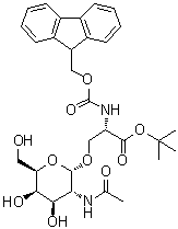 CAS 登录号：912840-54-1, O-[2-(乙酰氨基)-2-脱氧-alpha-D-吡喃半乳糖基]-N-[(9H-芴-9-基甲氧基)羰基]-L-丝氨酸叔丁酯