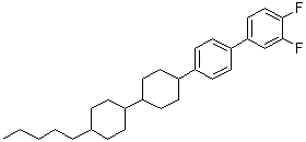 3,4-二氟-4'-(4'-戊基[1,1'-联环己烷]-4-基)-1,1'-联苯分子结构 (CAS 912852-63-2)