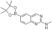 structure of CAS# 913067-91-1, 2-甲基氨基喹唑啉-6-硼酸频哪醇酯