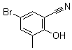 5-Bromo-2-hydroxy-3-methylbenzonitrile molecular structure (CAS 913191-20-5)