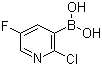 structure of CAS# 913373-43-0, 2-Chloro-5-fluoropyridine-3-boronic acid