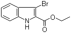 Ethyl 3-bromoindole-2-carboxylate molecular structure (CAS 91348-45-7)