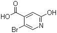structure of CAS# 913836-16-5, 5-Bromo-2-hydroxyisonicotinic acid