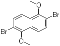 structure of CAS# 91394-96-6, 2,6-Dibromo-1,5-dimethoxynaphthalene