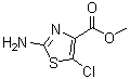 2-氨基-5-氯-4-噻唑羧酸甲酯分子结构 (CAS 914348-76-8)
