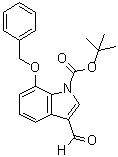 3-Formyl-7-(phenylmethoxy)-1H-indole-1-carboxylic acid 1,1-dimethylethyl ester molecular structure (CAS 914348-99-5)