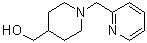 structure of CAS# 914349-21-6, 1-(2-Pyridinylmethyl)-4-piperidinemethanol