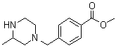 structure of CAS# 914349-83-0, 4-[(3-Methyl-1-piperazinyl)methyl]benzoic acid methyl ester