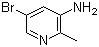 structure of CAS# 914358-73-9, 5-Bromo-2-methylpyridin-3-amine