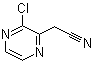 structure of CAS# 914360-88-6, 3-Chloropyrazineacetonitrile