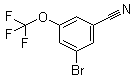 3-溴-5-(三氟甲氧基)苯甲腈分子结构 (CAS 914635-52-2)