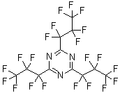 structure of CAS# 915-76-4, 2,4,6-Tris(heptafluoropropyl)-s-triazine