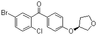 structure of CAS# 915095-84-0, (5-溴-2-氯苯基)[4-[[(3S)-四氢-3-呋喃基]氧基]苯基]甲酮