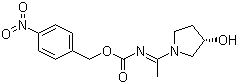 CAS 登录号：915098-97-4, [N(E)]-[1-[(3S)-3-羟基-1-吡咯烷基]亚乙基]氨基甲酸 (4-硝基苯)甲酯